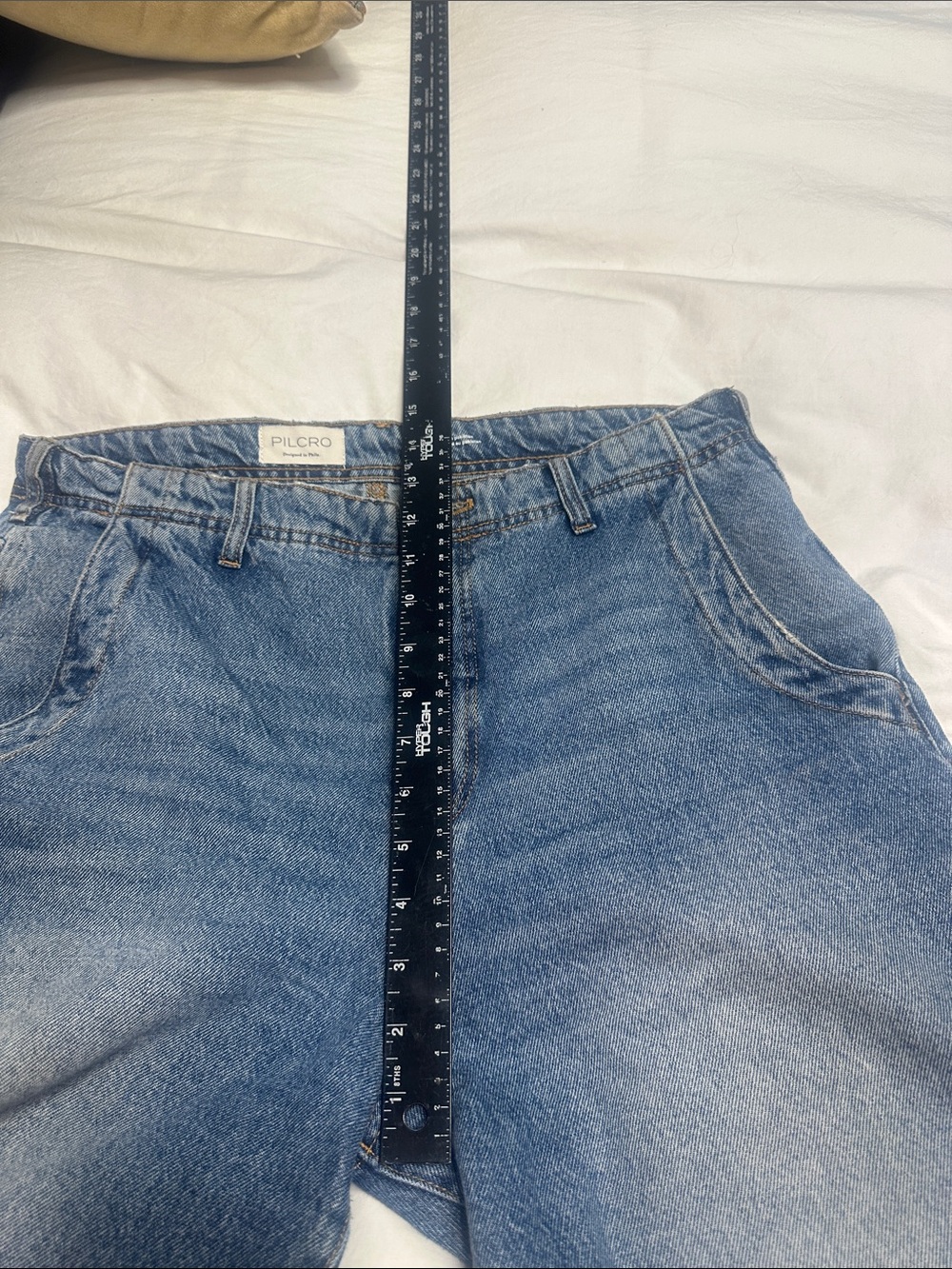 Pilcro The Lonnie high-rise denim Bermuda shorts - Picture 10 of 11